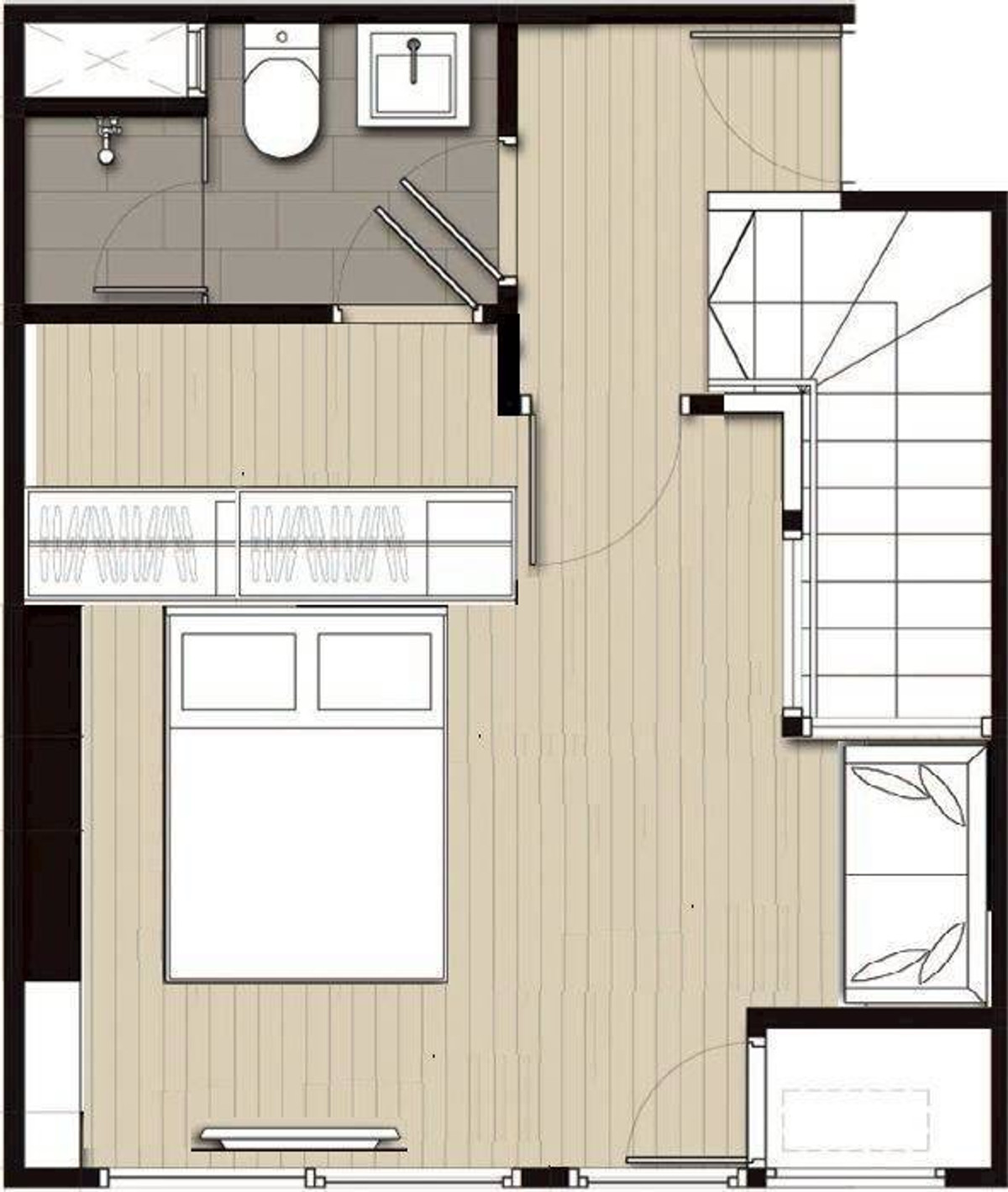 ให้เช่าคอนโดอ่อนนุช อุดมสุข : IDEO Mobi Sukhumvit (ไอดีโอ โมบิ สุขุมวิท) (Duplex 1bed2bath 60sqm)