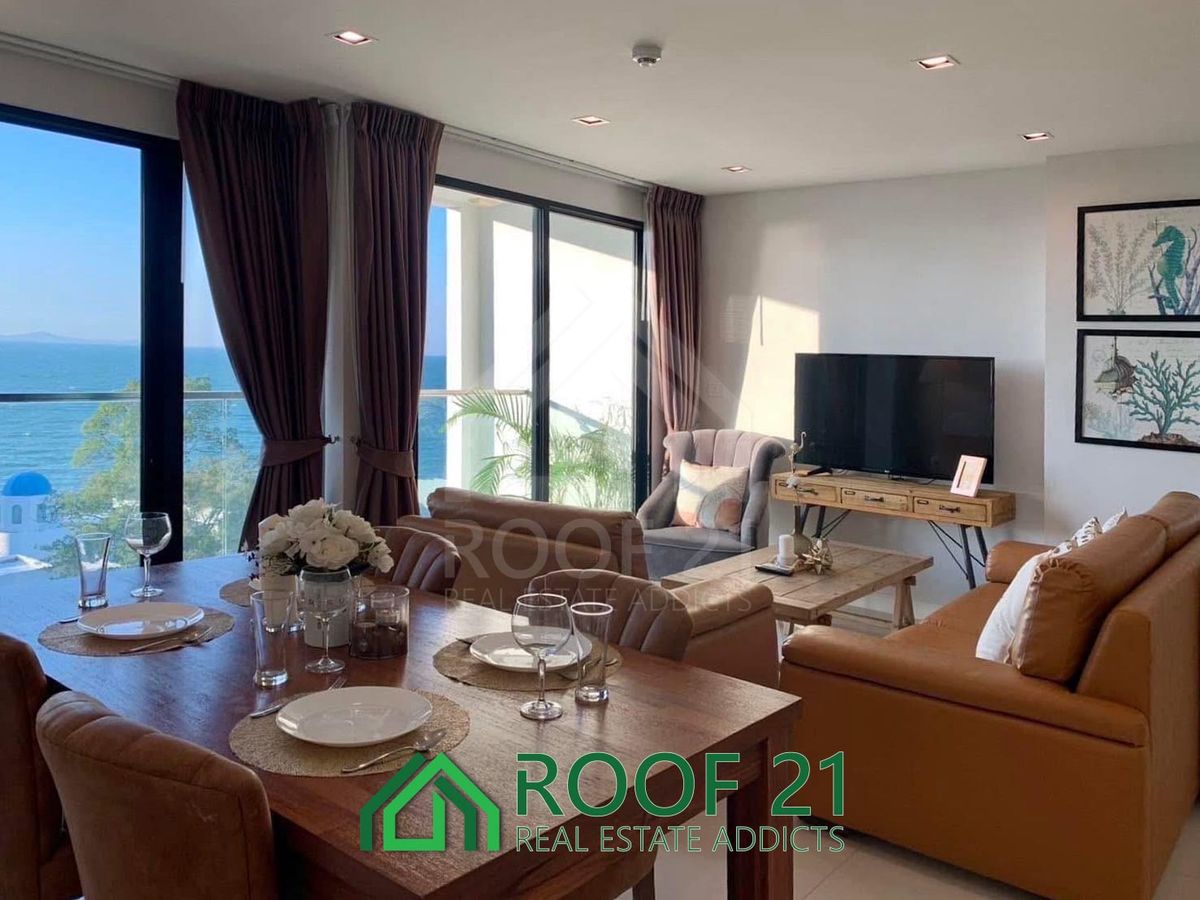 ขายคอนโดพัทยา บางแสน ชลบุรี สัตหีบ : ขายคอนโด 2 ห้องนอน ใกล้ทะเล ที่ De Amber Na Jomtien 