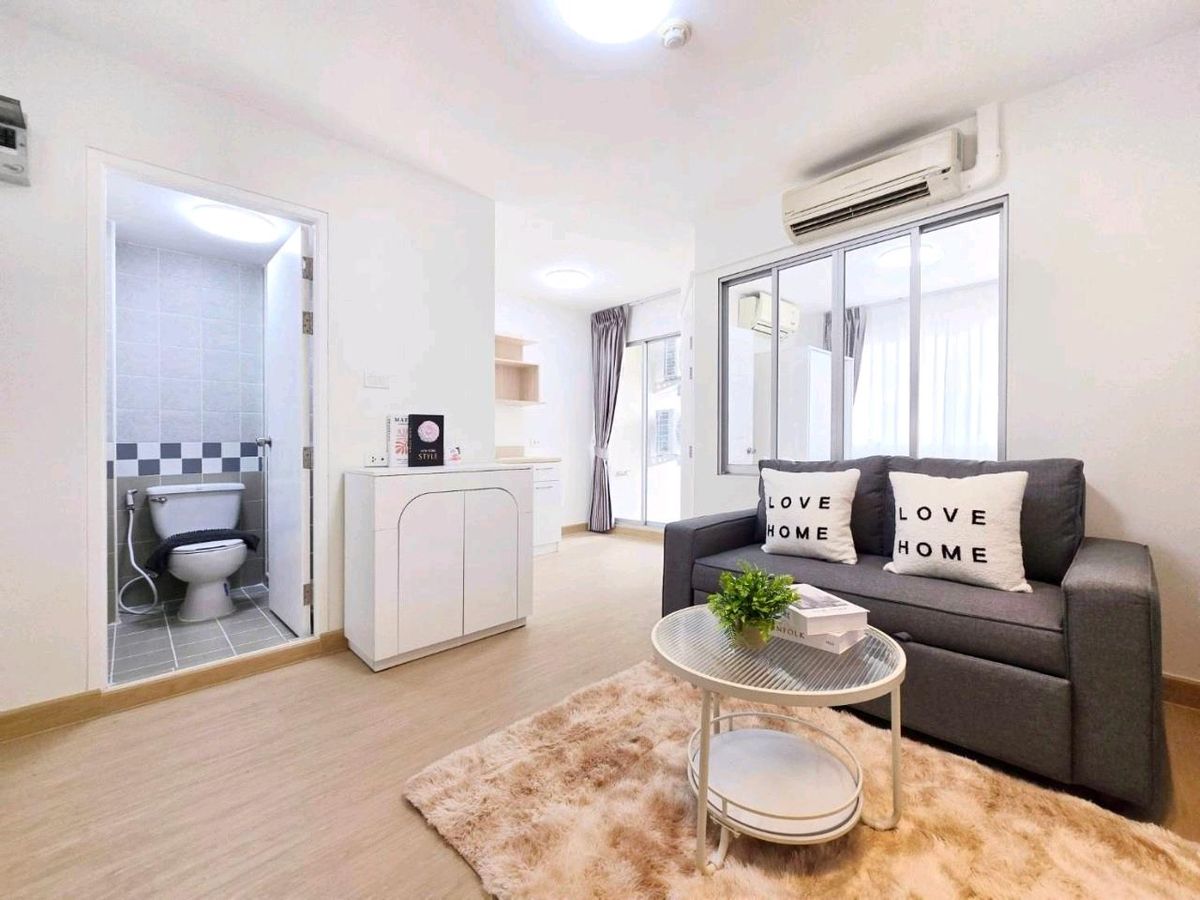 For SaleCondoNawamin, Ramindra : 💝🌟 Beautiful room in Ram Inthra area 🚆 BTS in front of the condo Here 🤗 Lumpini Ram Inthra-Lak Si 🌈🌈