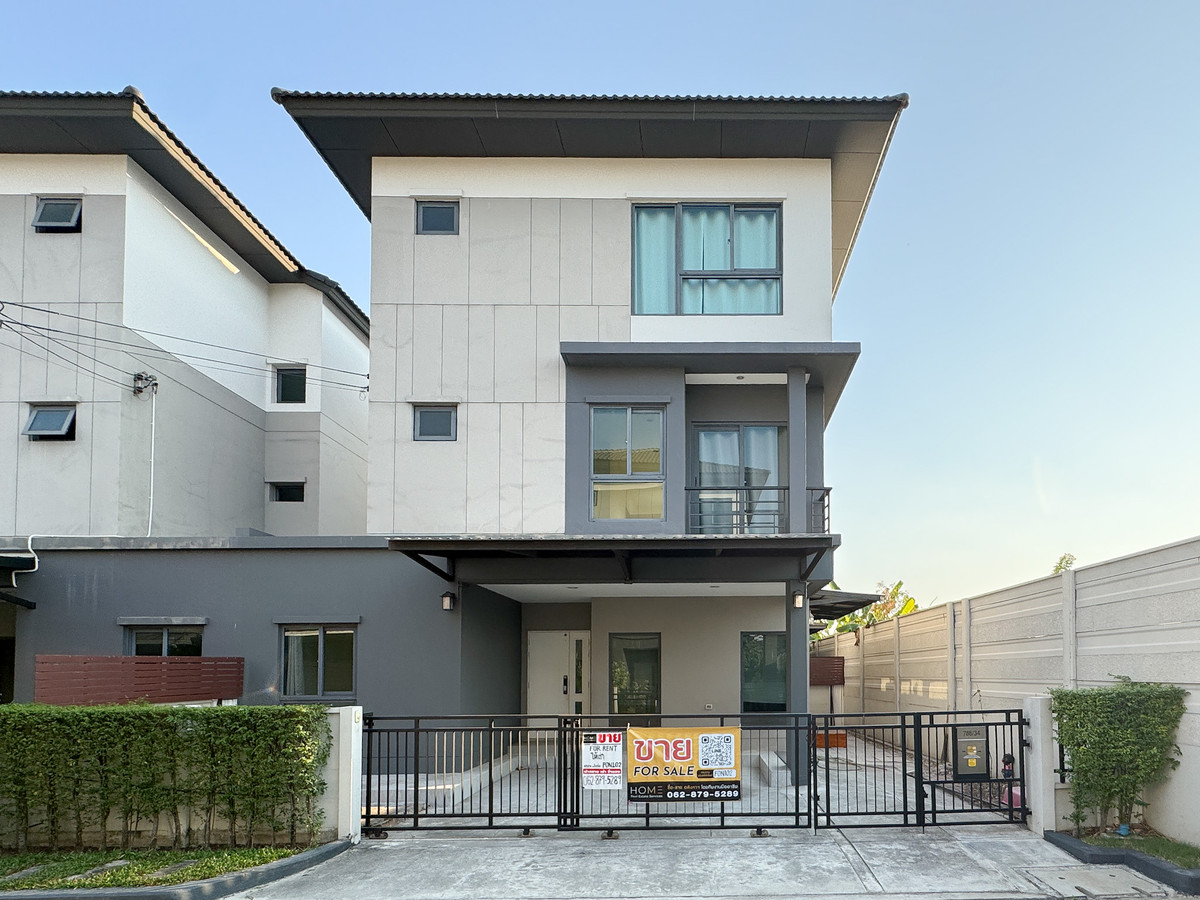 For RentTownhomeLadkrabang, Suwannaphum Airport : Ban Klang Mueang, The Intation Rama 9 - Phatthanakan / 4 Bedrooms (Rental), Baan Klang Muang The Edition Rama 9 - Pattanakarn / 4 Bedrooms (For Rent) FON102