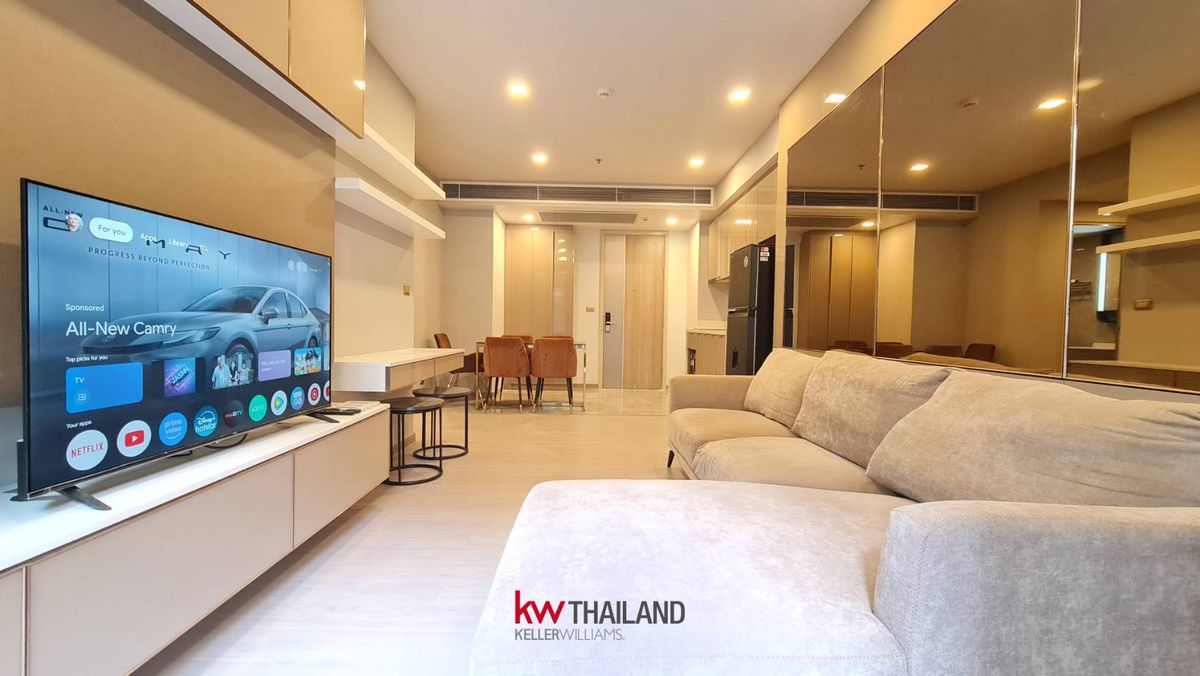 ให้เช่าคอนโดพระราม 9 เพชรบุรีตัดใหม่ RCA : 🔥ให้เช่าด่วน🔥คอนโด One9Five 2 ห้องนอน ห้องสวย✨ แต่งครบ ราคาถูก‼️