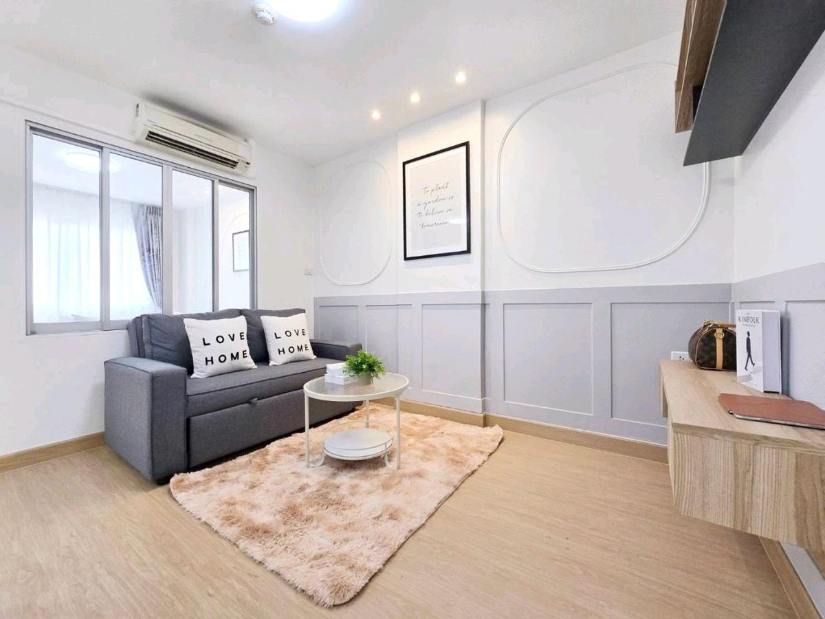 For SaleCondoNawamin, Ramindra : 💝🌟 Beautiful room in Ram Inthra area 🚆 BTS in front of the condo Here 🤗 Lumpini Ram Inthra-Lak Si 🌈🌈