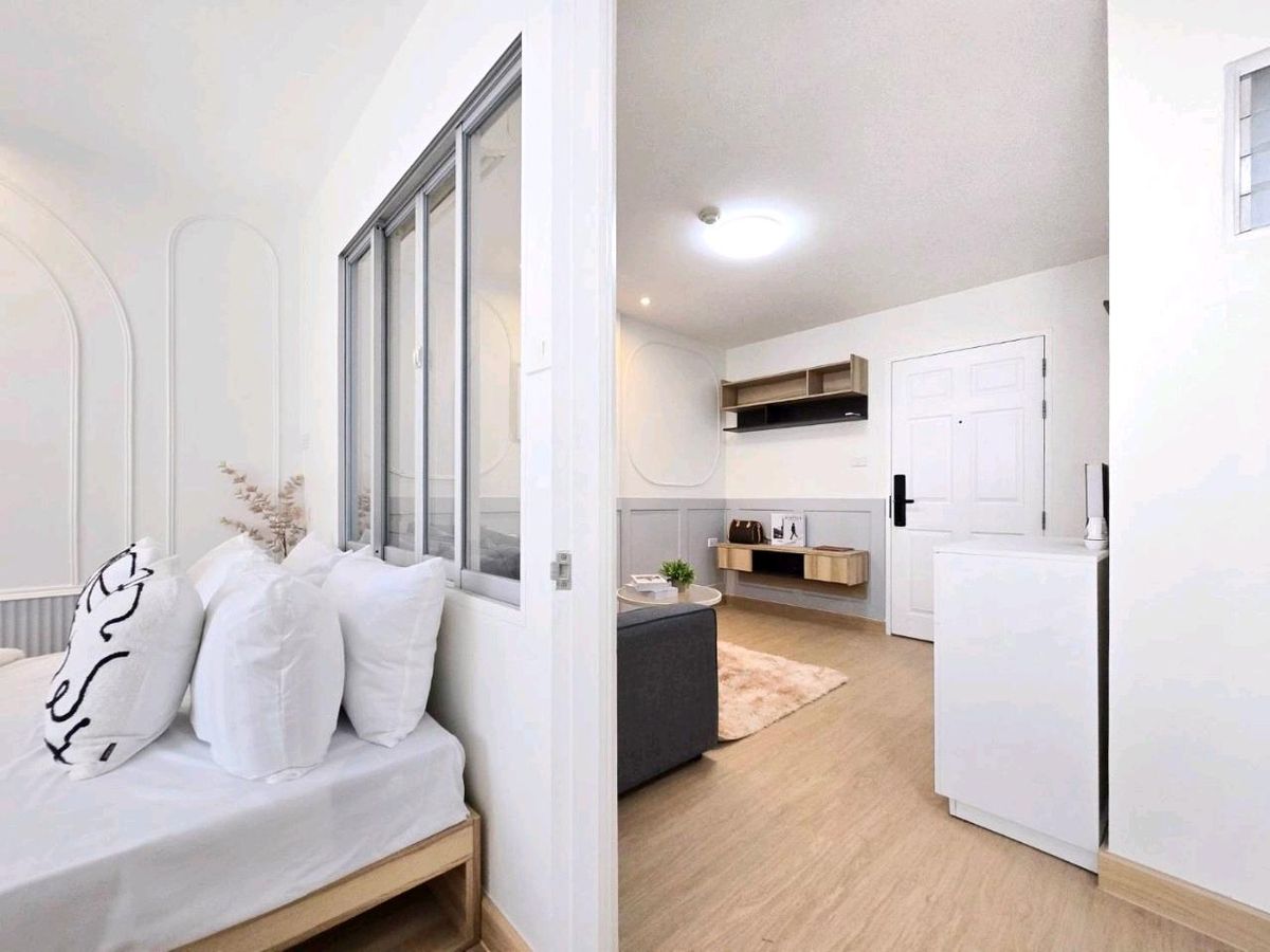 For SaleCondoNawamin, Ramindra : 💝🌟 Beautiful room in Ram Inthra area 🚆 BTS in front of the condo Here 🤗 Lumpini Ram Inthra-Lak Si 🌈🌈