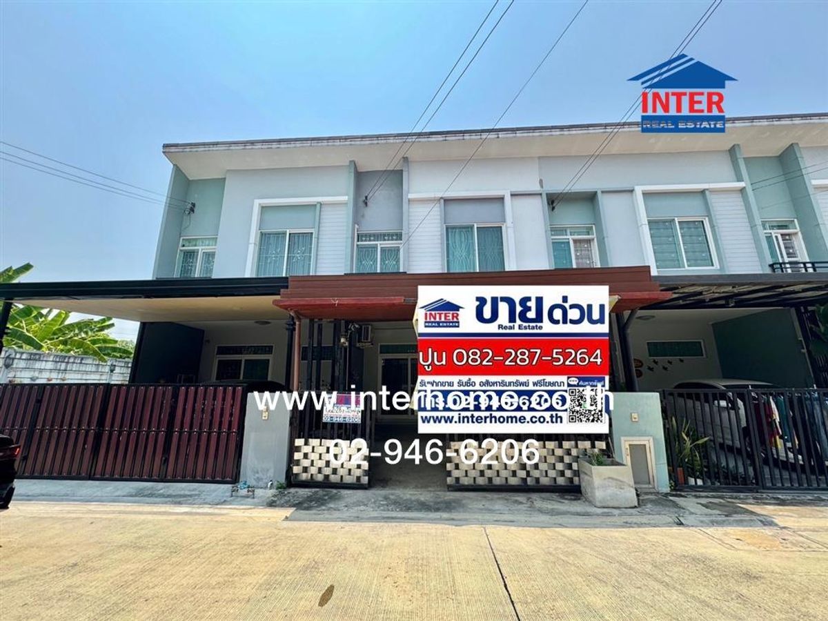 For SaleTownhomeRama5, Ratchapruek, Bangkruai : 2 -story townhouse 18.5 sq.w. Village of Gusto Ring Road-Rama 5, Soi Yotharat, Kanchanaphisek Road, Ratchapruek Road, Bang Yai Nonthaburi