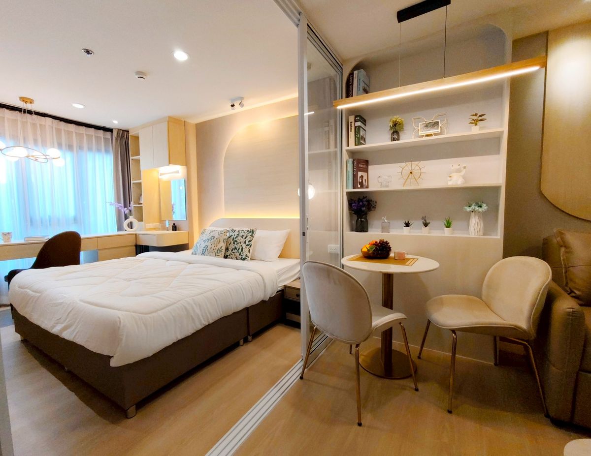 For RentCondoPathum Thani,Rangsit, Thammasat : Owner for rent Terra Resident L Condo for rent, attached to Thammasat University fence. Thammasat Hospital
