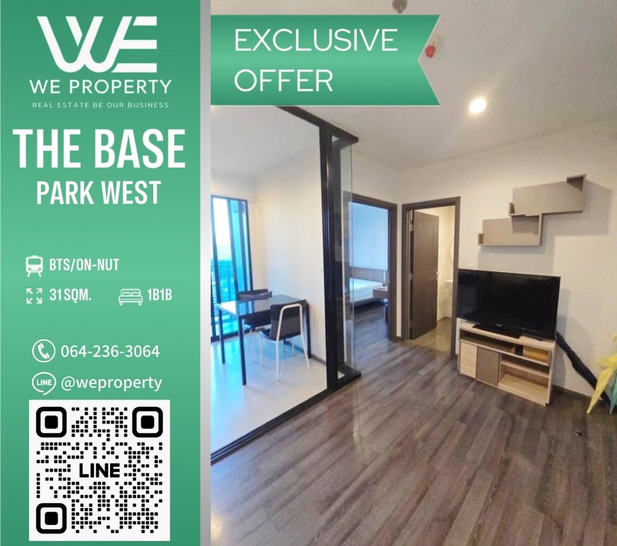 ขายคอนโดอ่อนนุช อุดมสุข : ทิศใต้ลมดี ห้องสวยราคาดี⭐The Base Park West (เดอะ เบส พาร์ค เวสต์ สุขุมวิท 77)