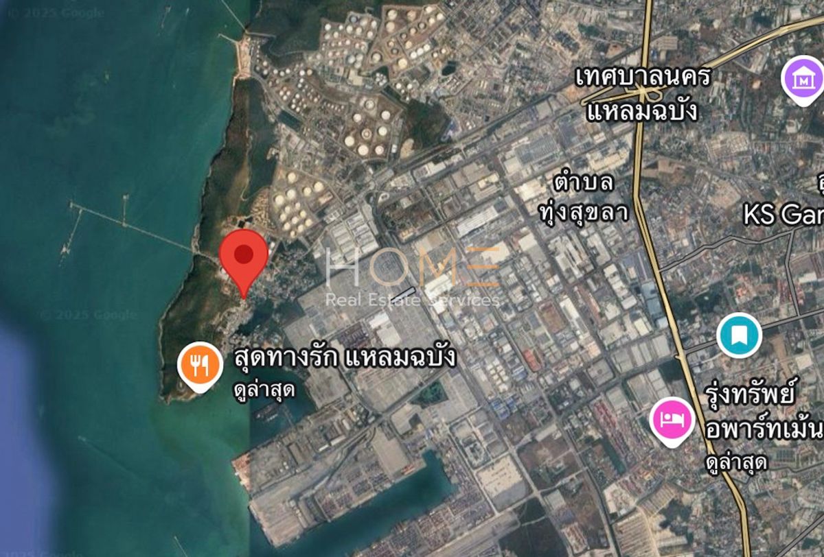 For SaleLandSriracha Laem Chabang Ban Bueng : 6 rai of land adjacent to Laem Chabang Port, Purple / 6 Rai 3 ngan 66 square wah (selling), Land 6 Rai Next to Laem Chabang Port Purple Plan / 6 RAI 3 NGAN 66 Square wa (For Sale) Newc567