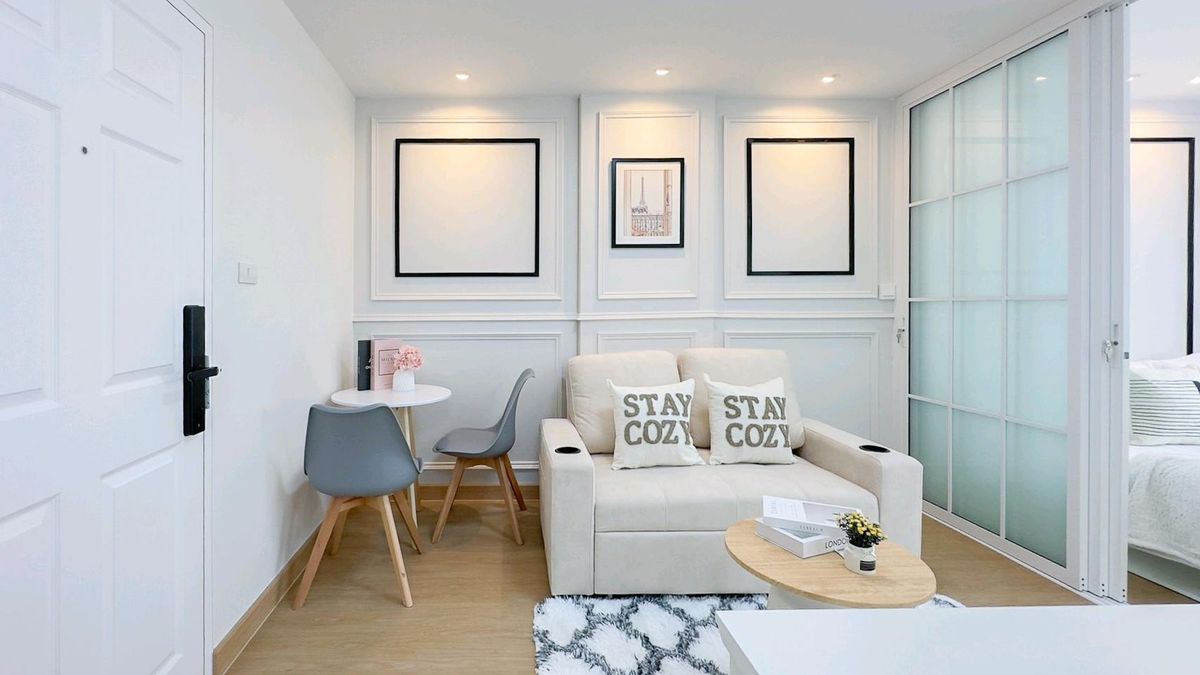 For SaleCondoNawamin, Ramindra : 🌟Lumpini Condo Town Ramindra-laksi🙏 Attached to MRT🩷🚅 beautiful decorative room
