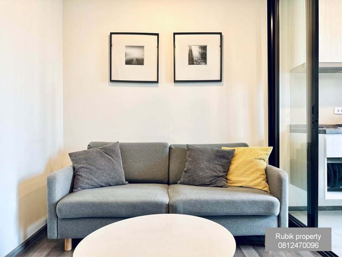 For RentCondoOnnut, Udomsuk : Condo for rent The Base Park West Sukhumvit 77, beautiful new room, ready to live in a good location, good view near Habito Mall (RB984).