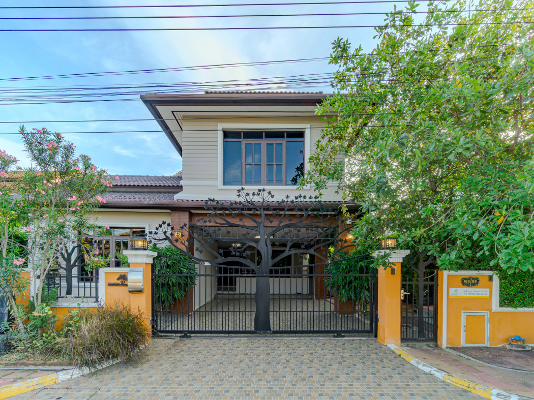 ขายบ้านมีนบุรี-ร่มเกล้า : ขาย บ้านเดี่ยว เค.ซี. เนเชอรัลวิลล์ ร่มเกล้า 345 ตรม. 1 งาน 5นอน 3น้ำ สภาพเยี่ยม TV.