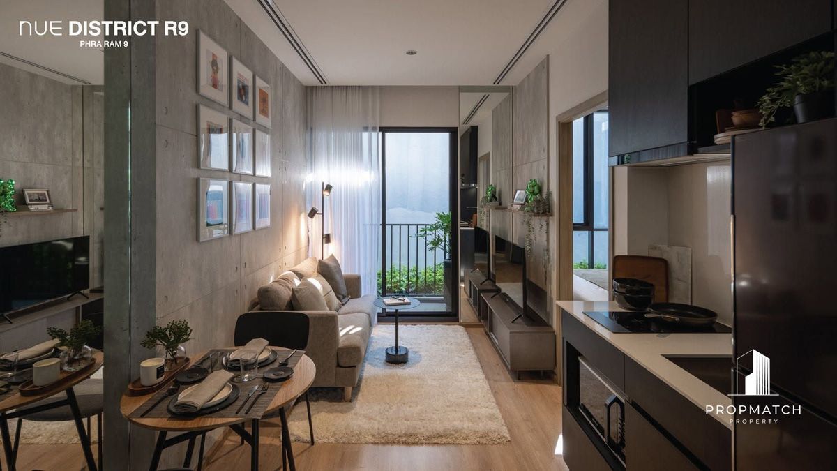 ขายคอนโดพระราม 9 เพชรบุรีตัดใหม่ RCA : ✨Flash Deal ✨Nue District R9 ( Studio 1Bed 1Bath 26SQM.) พร้อมอยู่ ! เพียง  4,205,000บาท Tel.0981315848 @propmatch