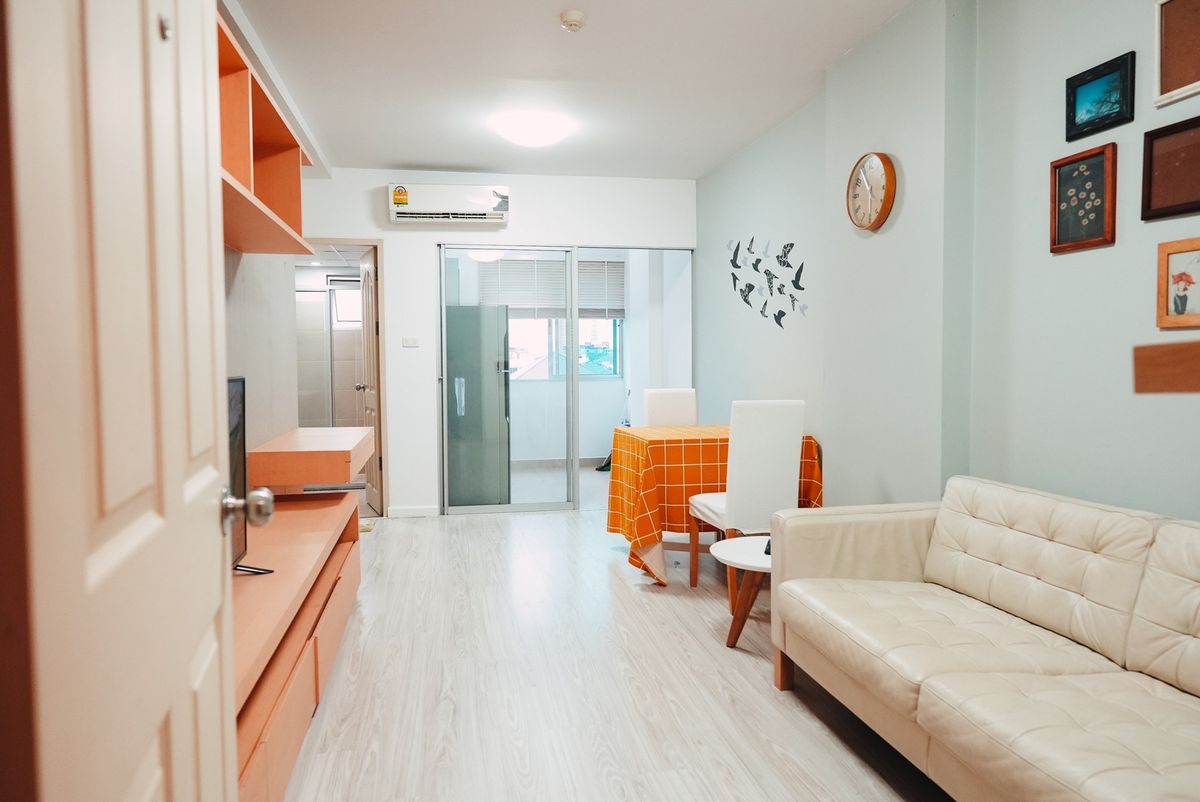 ให้เช่าคอนโดรัชดา ห้วยขวาง : เช่า RR300 City Resort รัชดา-ห้วยขวาง ห้องกว้าง ทำเลดี ใกล้รถไฟฟ้า MRT ห้วยขวาง เข้าอยู๋ได้วันที่ 01/08/2025