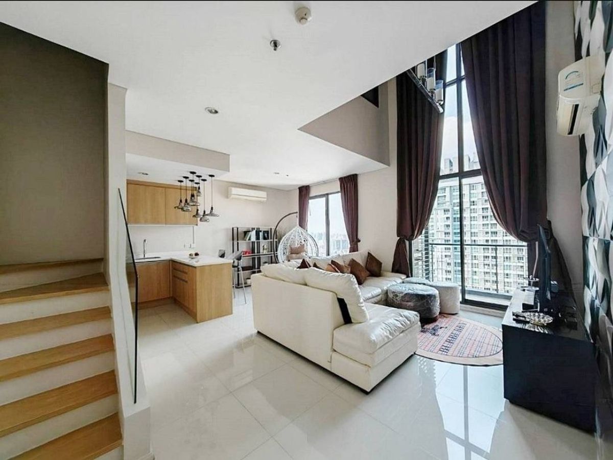 ให้เช่าคอนโดพระราม 9 เพชรบุรีตัดใหม่ RCA : ปล่อยเช่า Villa Asoke  ห้องมุม  ตกแต่งหรูหรา เฟอร์นิเจอร์แบรนด์เนม