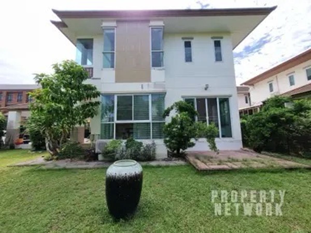 ให้เช่าบ้านพุทธมณฑล ศาลายา : 🏡บ้านเดี่ยว 2 ชั้น โครงการบุษราคัมเรสซิเดนซ์(พุทธมณฑลสาย3) 104.3 ตร.วา 3นอน2น้ำ ที่จอดรถ2คัน ทำเลสะดวกใกล้มหิดล ตกแต่งพร้อมอยู่🌳