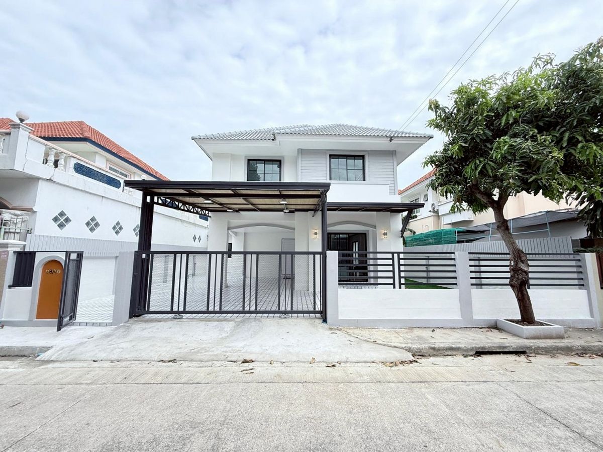 For SaleHouseNonthaburi, Bang Yai, Bangbuathong : Detached house, Nonthaburi, renovated, both behind the Bang Kruai Road, Sai Noi, Siriwan University, Chuan, 3 bedrooms, 3 bathrooms, Add Line @Baaanwawa