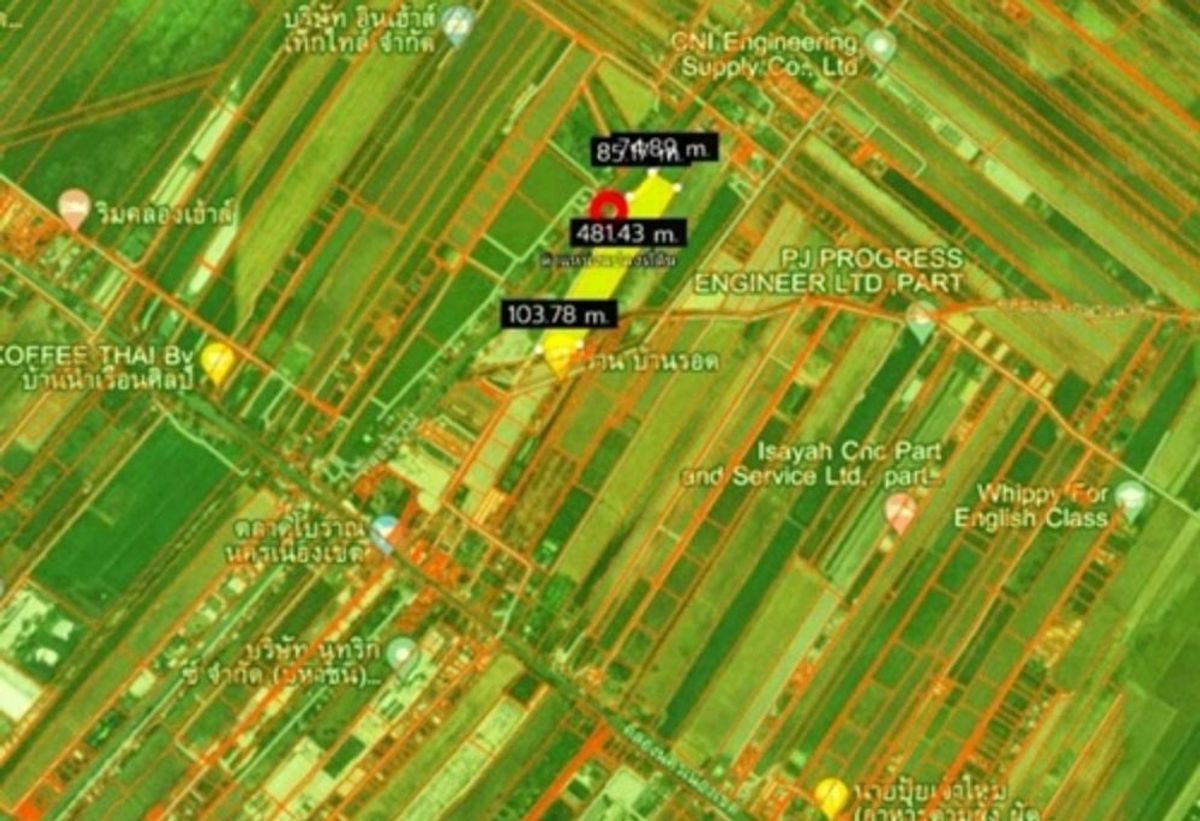 ขายที่ดินฉะเชิงเทรา : ขายที่ดินทำเลทอง อำเภอเมือง ฉะเชิงเทรา ในพื้นที่กำลังเติบโต 29 ไร่ 92.4 ตร.ว.