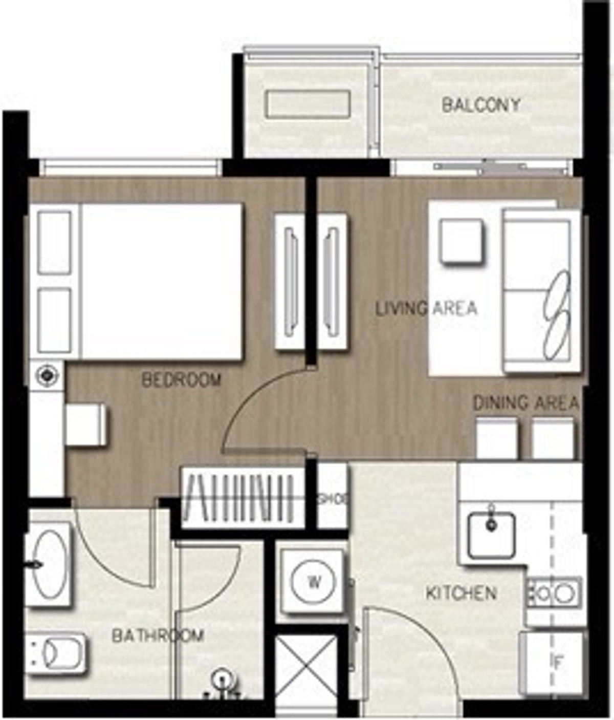 ให้เช่าคอนโดสะพานควาย จตุจักร : 1 bed 31.05 for rent 16,000 net 