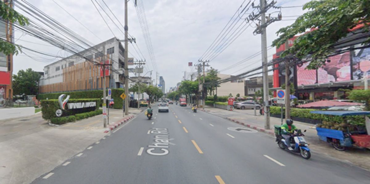 ขายที่ดินสาทร นราธิวาส : ขายที่ดินติดถนนจันทน์ 310 ตารางวา ใกล้ทางด่วนศรีรัช