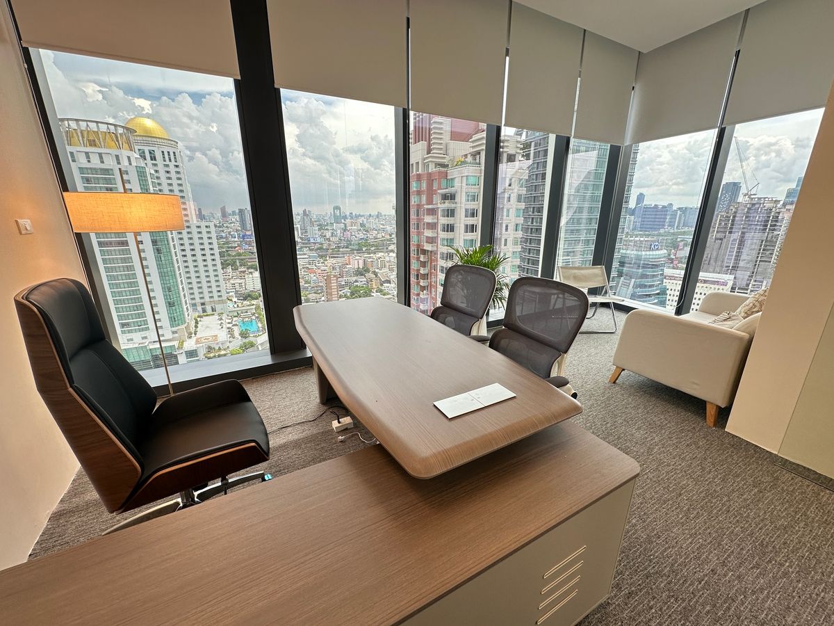 For RentOfficeWitthayu, Chidlom, Langsuan, Ploenchit : OK SPACE office for rent, Pier111, Floor 19 (Opposite Central World), Pathumwan District