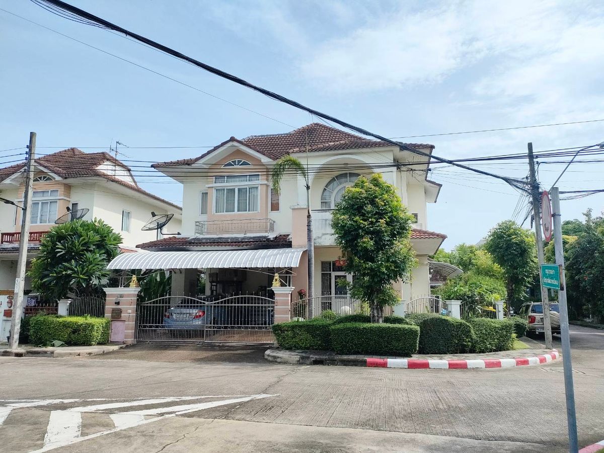 ขายบ้านพระราม 2 บางขุนเทียน : ขายบ้านเดี่ยว แปลงมุม หน้าสวน หมู่บ้านพรอเมนาด โฮม ธนบุรี Promenade Home Thonburi ใกล้เซ็นทรัล พระราม2