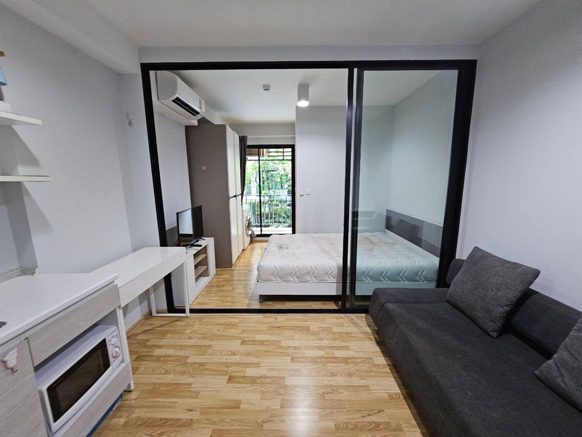 For RentCondoSamut Prakan,Samrong : For RENT The Cabana , Studio 1 Bath, 2nd floor, 28.20 sqm. Close to BTS Samrong