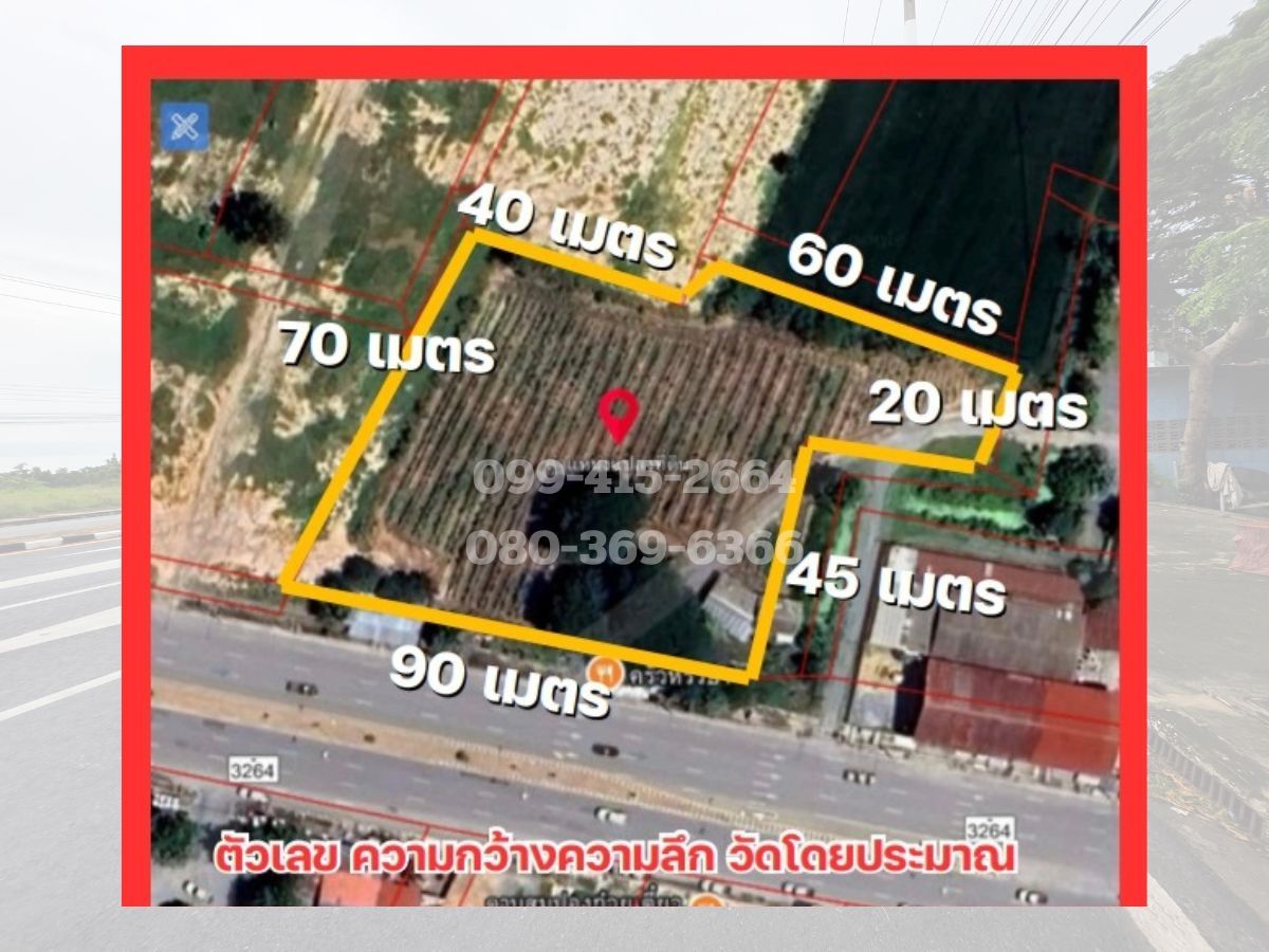 ขายที่ดินสุพรรณบุรี : ขายที่ดินสายสระกระโจมดอนเจดีย์ สุพรรณ แปลงสวยติดถนนใหญ่ใกล้อนุสรณ์ดอนเจดีย์