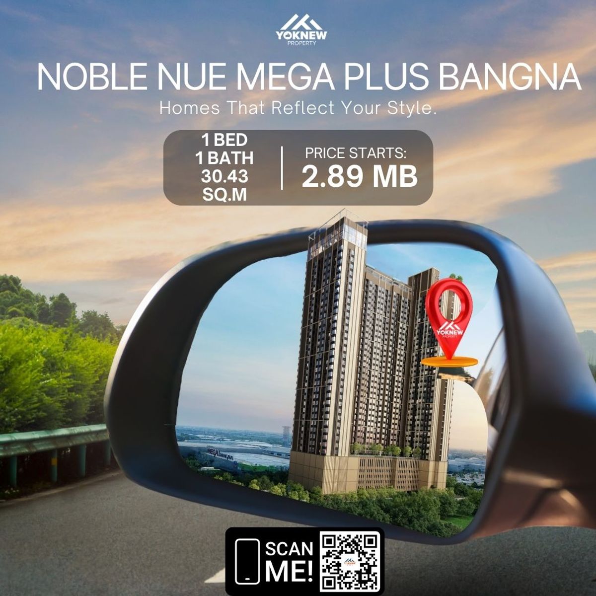 ขายคอนโดบางนา แบริ่ง ลาซาล : 🏢 Noble NUE Mega Plus Bangna 🚨 ประกาศ! ห้อง Hot Deal เหลือไม่กี่ห้องแล้ว!
