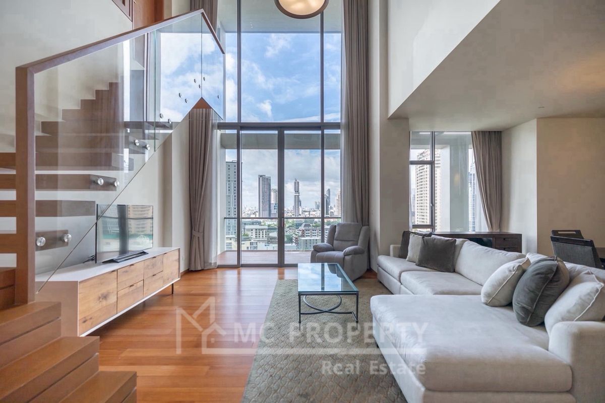 ขายคอนโดสาทร นราธิวาส : Sukhothai Residences 1 ห้องนอนดูเพล็กซ์ 139sqm ขายที่ 50MB กรุณาติดต่อ 0816878954