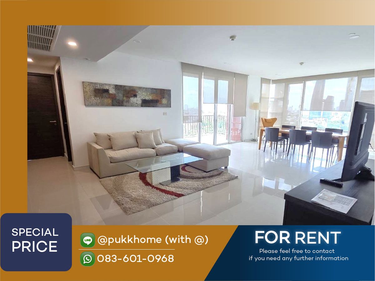 ให้เช่าคอนโดสุขุมวิท อโศก ทองหล่อ : 3 BEDROOM  170 sqm.  | Fullerton Sukhumvit  📞 093-092-7587