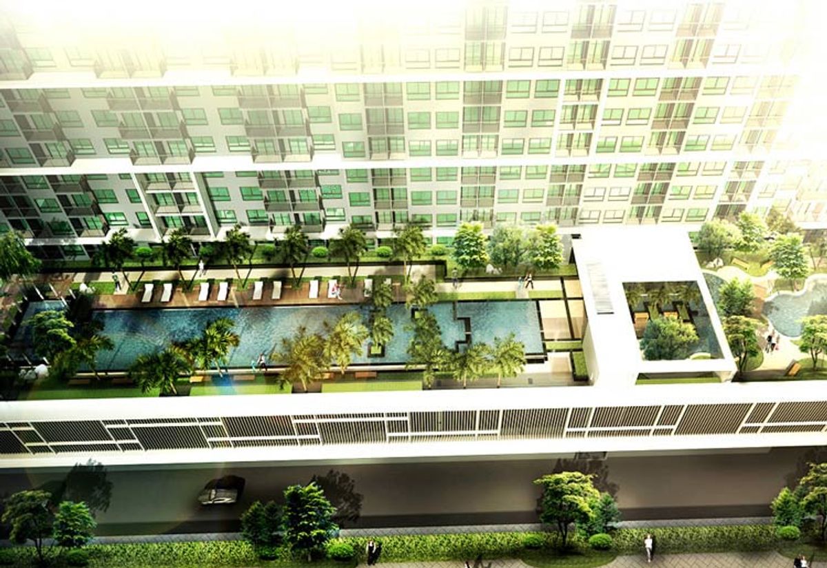 ให้เช่าคอนโดพระราม 9 เพชรบุรีตัดใหม่ RCA : Casa asoke-dindaeng Fl26  city ​​view