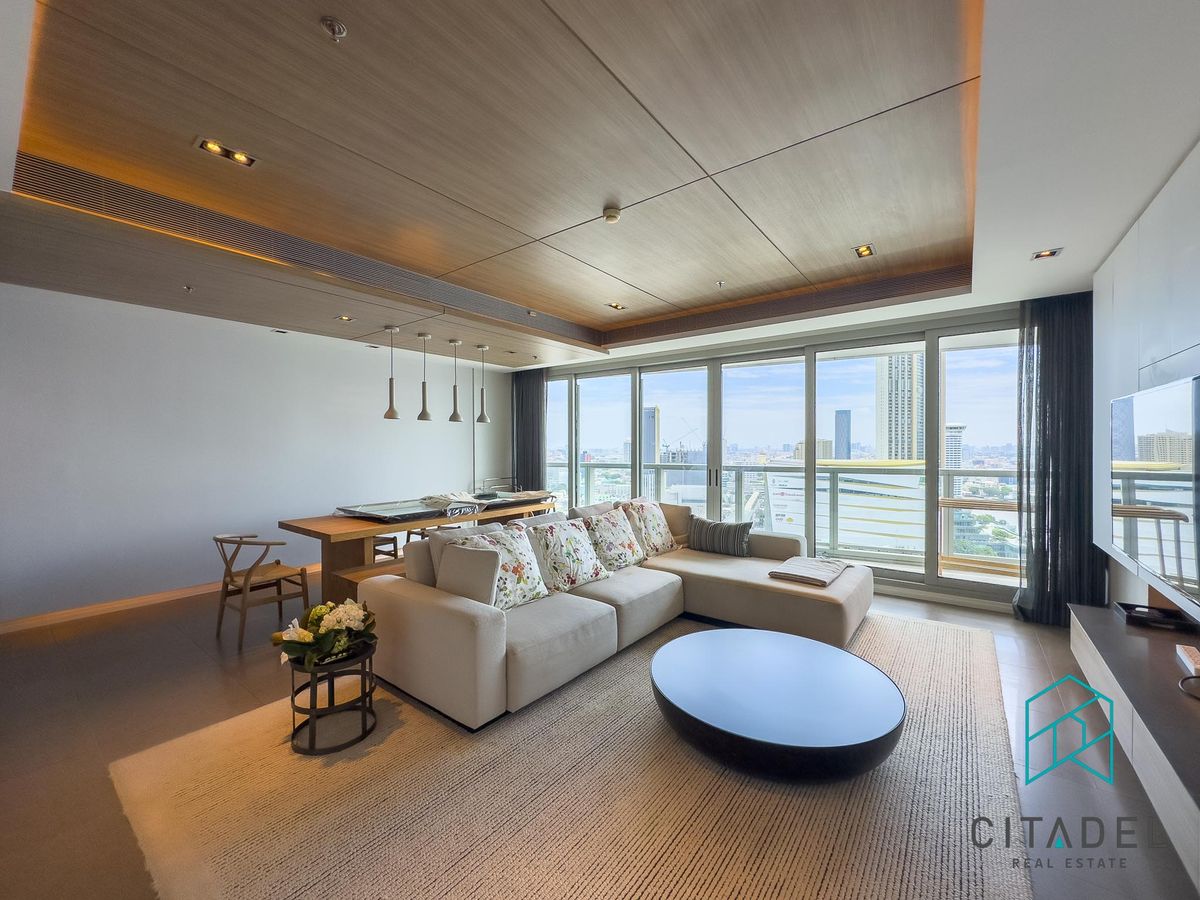 คอนโดวงเวียนใหญ่ เจริญนคร : The River by Raimon Land - Luxury 3 Beds Condo for Sale or Rent Facing IconSiam!