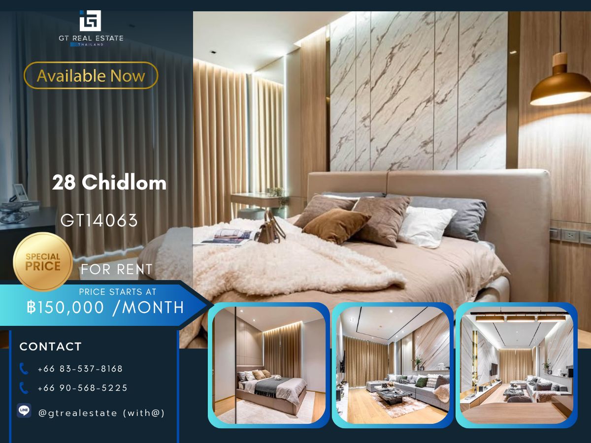 ให้เช่าคอนโดวิทยุ ชิดลม หลังสวน : คอนโด 28 Chidlom เดินทางสะดวก ใกล้รถไฟฟ้าบีทีเอส มีรถรับส่ง ห้องสวย เฟอร์นิเจอร์ครบ พร้อมอยู่ทันที!!