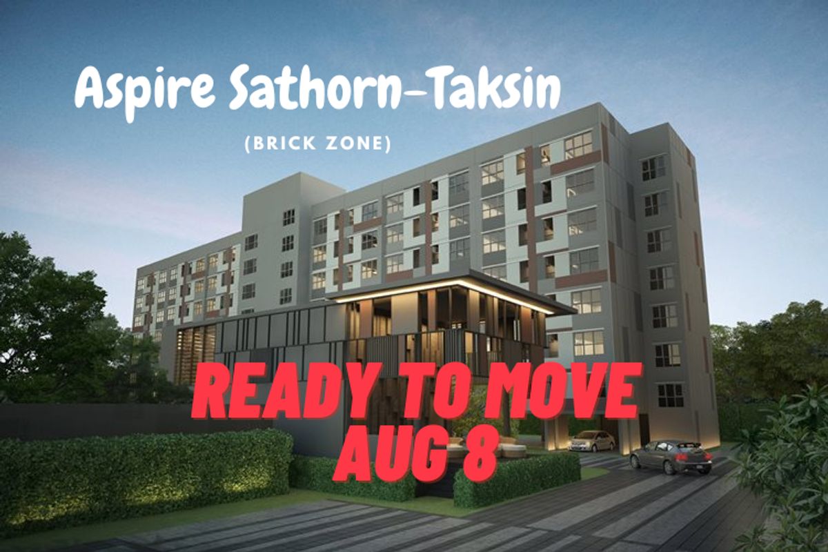 For RentCondoThaphra, Talat Phlu, Wutthakat : 🌟 BEST VALUE DEAL! Studio at Aspire Sathorn-Taksin | Effortless Commute, Unbeatable Price (Negotiable!) 🌟