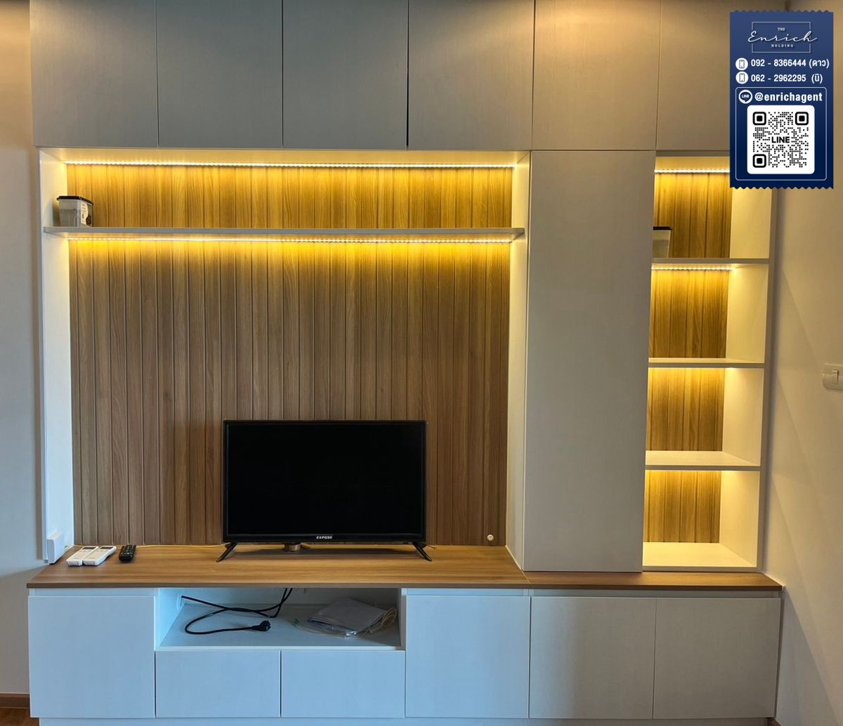 For RentCondoLadprao, Central Ladprao : 💙 For rent, The Line Phahonyothin Park, complete with BTS, Lat Phrao, MRT Phahonyothin 💙 Tel. 092-8366444 stars // Line ID: @enrichagent