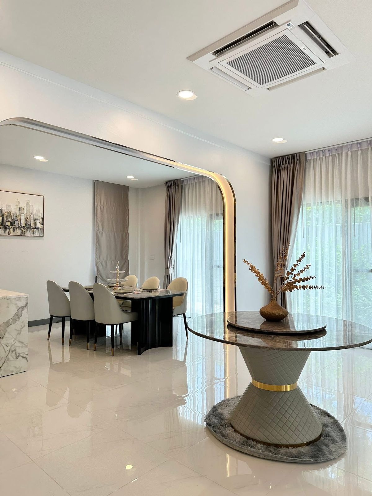 ให้เช่าบ้านบางนา แบริ่ง ลาซาล : ให้เช่าบ้านเดี่ยวเดอะซิตี้ บางนา 5ห้องนอน หน้าสวนเฟอร์ครบ ใกล้ Mega Bangna