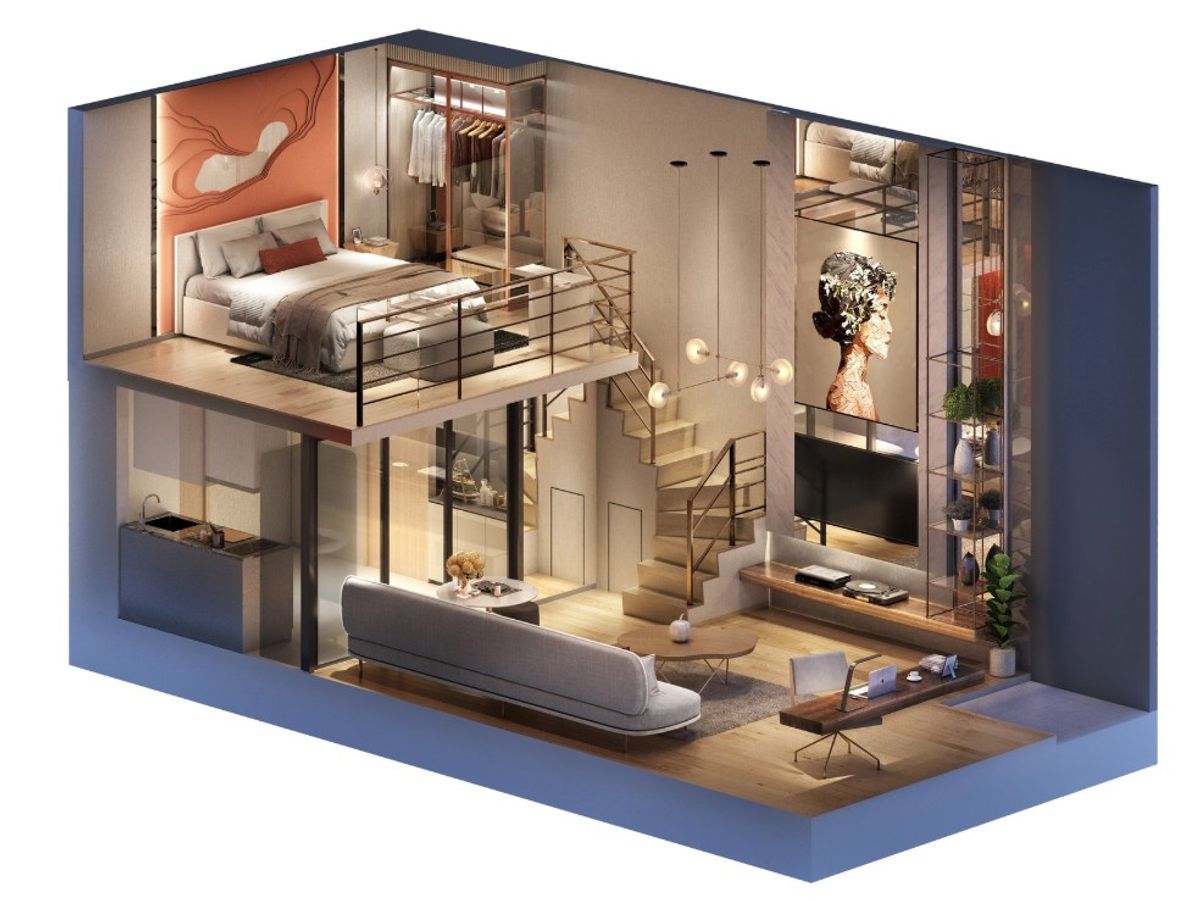 Sale DownCondoSukhumvit, Asoke, Thonglor : Down sale 📌Condo Culture Thonglor Soi Sukhumvit 59 View Thong Lo I Room 1 Bed Hybrid Size 47SQM.