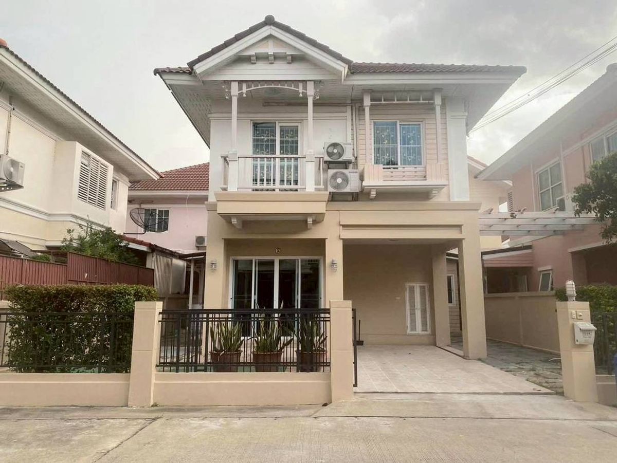 For RentHouseNonthaburi, Bang Yai, Bangbuathong : Location of Soi Tha It 💥 Rent a detached house, fully furnished, the Villa University in the village has 7-11. Convenient to travel near the train near Central Westgate.