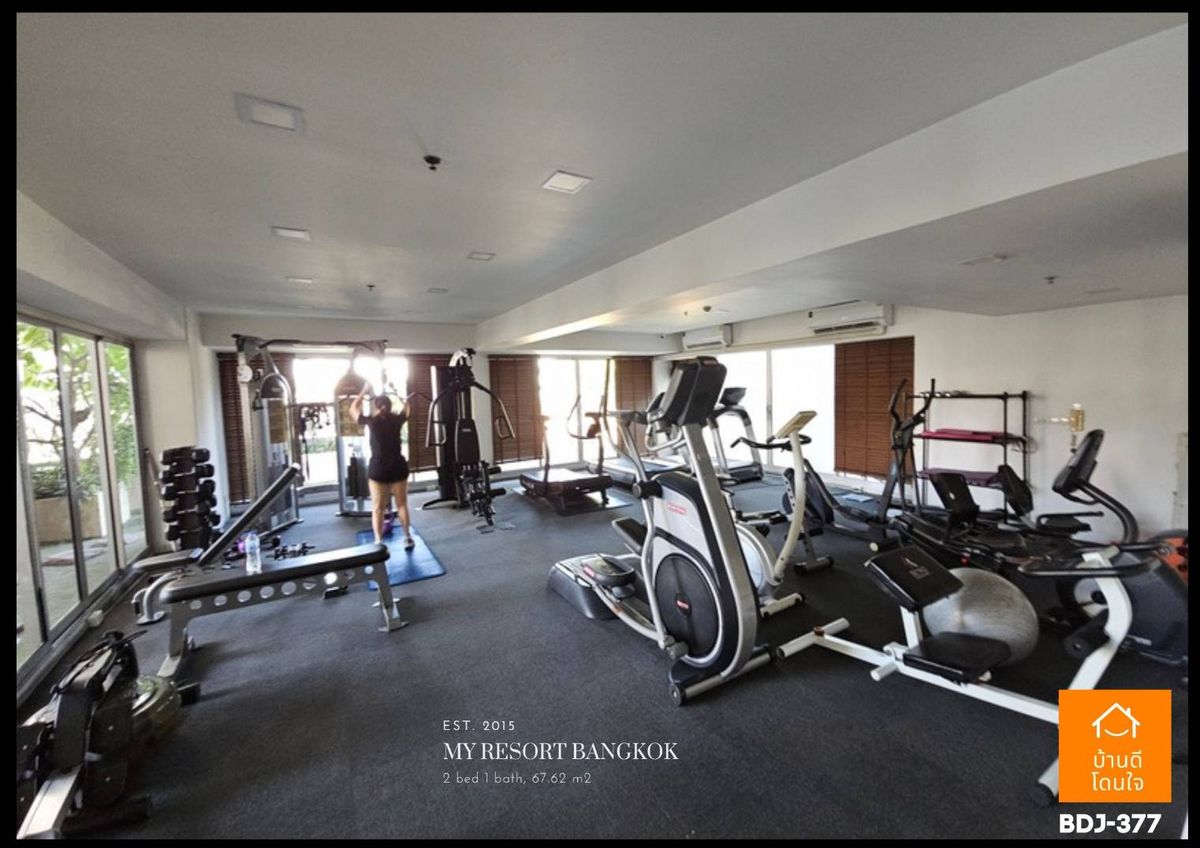 ขายคอนโดพระราม 9 เพชรบุรีตัดใหม่ RCA : ลดราคาพิเศษ My Resort Bangkok (67.62 ตร.ม.) 2 นอน 1 น้ำ ใกล้ MRT เพชรบุรี