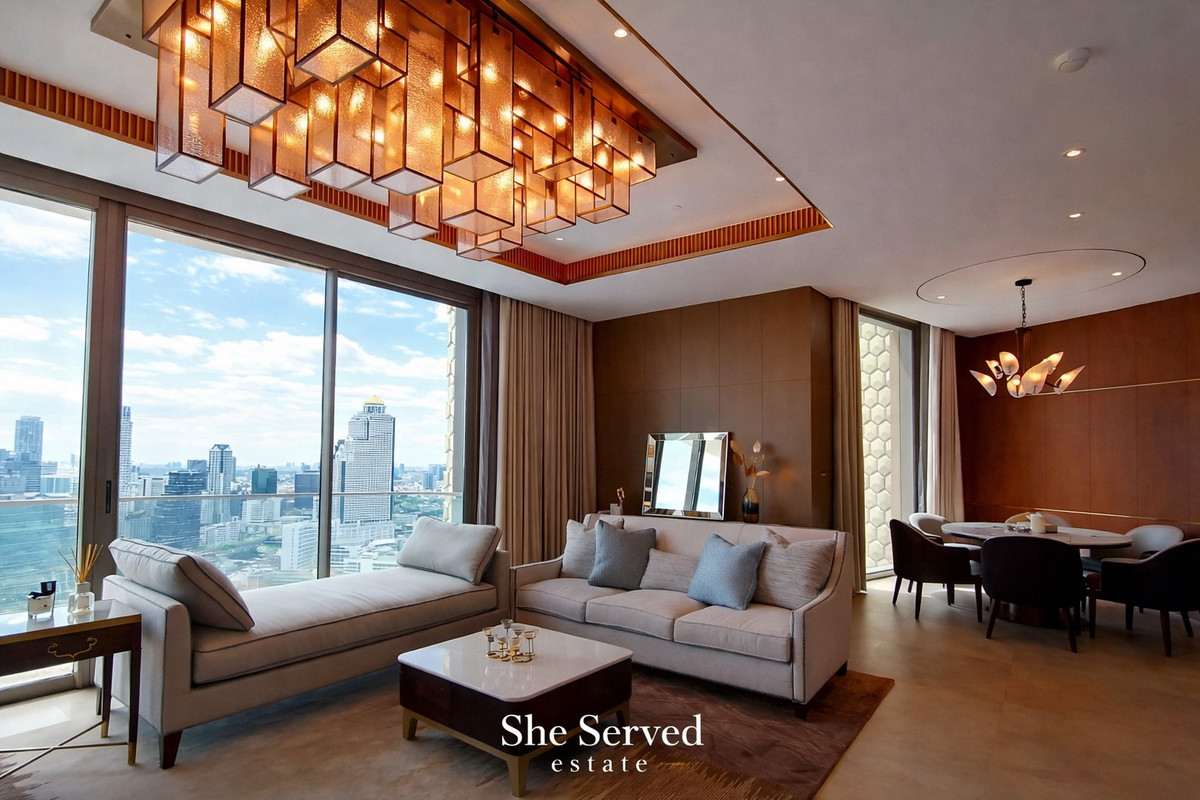 CondoWongwianyai, Charoennakor : ▲ Mandarin Oriental ▲ 223.98 SQ.M. | Ret: 350K, SALE 155 MB | 3 Bedrooms 3 Bathrooms | Fully Furnished