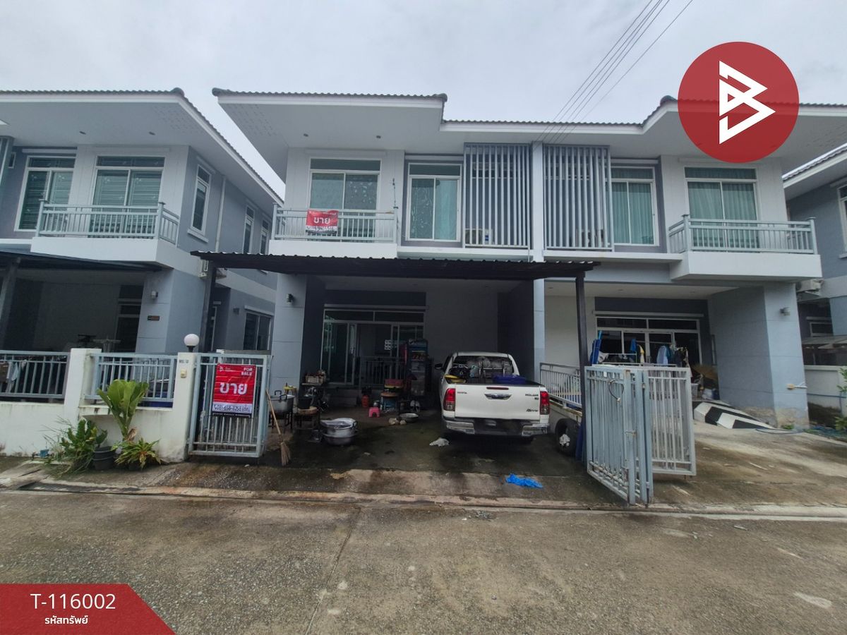 For SaleSamut Prakan,Samrong : Twin house for sale, area 31.6 square wah, Pak Nam Samut Prakarn
