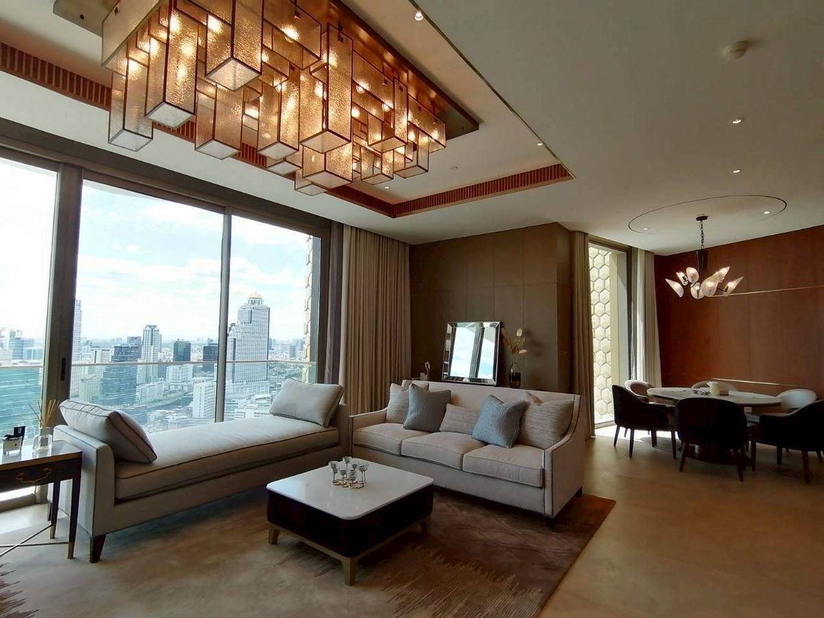 คอนโดวงเวียนใหญ่ เจริญนคร : ▲Mandarin Oriental▲ 223.98 sq.m. | Rent: 350k, Sale 155 MB | 3 Bedrooms 3 Bathrooms | Fully Furnished