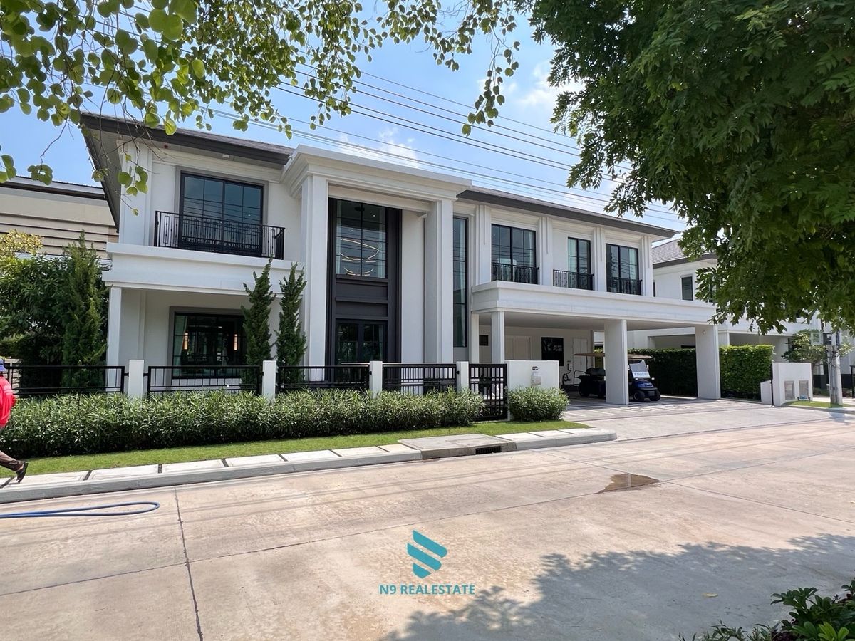 ขายบ้านลาดกระบัง สุวรรณภูมิ : (ลดราคา8ล้าน) ขายบ้านตัวอย่างแต่งสวย หลังใหญ่สุด หน้า clubhouse ใกล้สนามบิน เพัยง 10 นาที เศรษฐสิริ บางนา- สุวรรณภูมิ 