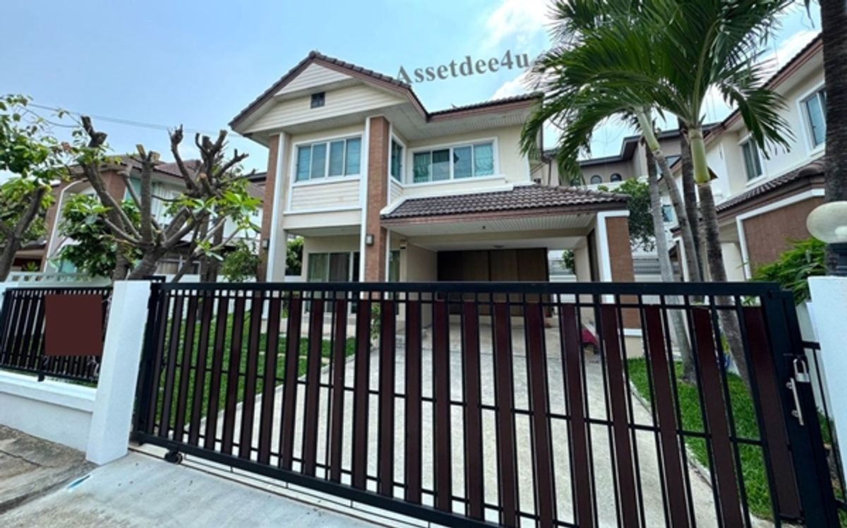For RentHouseMin Buri, Romklao : Ramkhamhaeng rental house House near the nation AH577 Bridge Rental House for Rental Big House, 75 sq.w., Sammakorn Ramkhamhaeng 112, can make a home office. Can raise animals