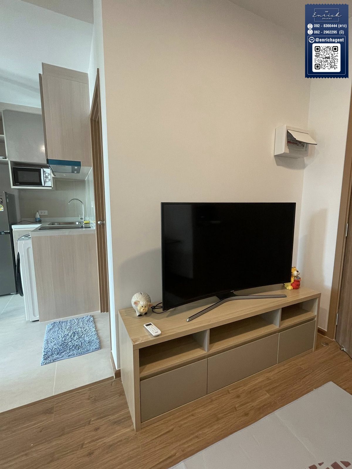 For RentCondoRamkhamhaeng, Hua Mak : 💙 For rent, The Livin Ramkhamhaeng, complete with MRT, Lam Sali Intersection 💙 Tel. 092-8366444 stars // Line ID: @enrichagent