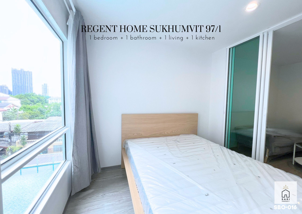 For SaleCondoOnnut, Udomsuk : Pool view room Regent Home Sukhumvit 97/1 Near Bangchak BTS full furnised