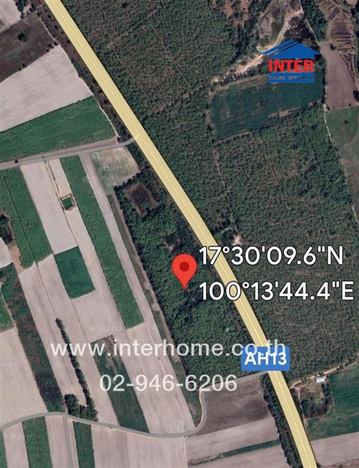 ขายที่ดินอุตรดิตถ์ : ที่ดินเปล่า 43 ไร่ 260 ตร.ว. ที่ดินเปล่า ใกล้ตัวเมืองจังหวัดอุตรดิษถ์ ถนนทางหลวงแผ่นดินหมายเลข 11 ทองแสนขัน อุตรดิตถ์