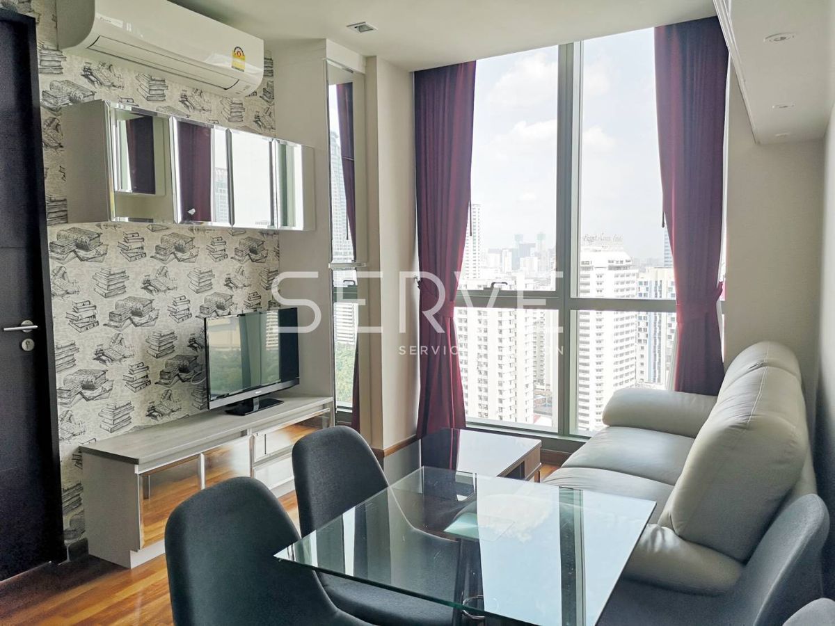 For RentCondoRatchathewi,Phayathai : 2 Beds 1 Bath Nice Room Good Location Close to BTS Ratchathewi 350 m. and Siam Paragon  @  Wish Signature Midtown Siam