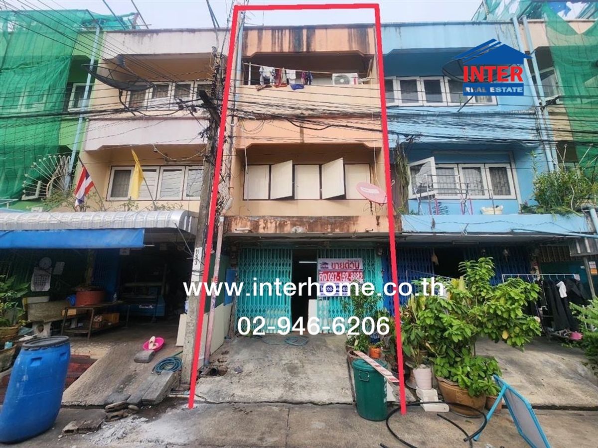 For SaleTownhomeThaphra, Talat Phlu, Wutthakat : 3 -story townhouse, 20 sq.w. Townhouse, Soi Terdthai 96 (Amrit), Terdthai Road, Bang Khae Road, Phasi Charoen District, Bangkok