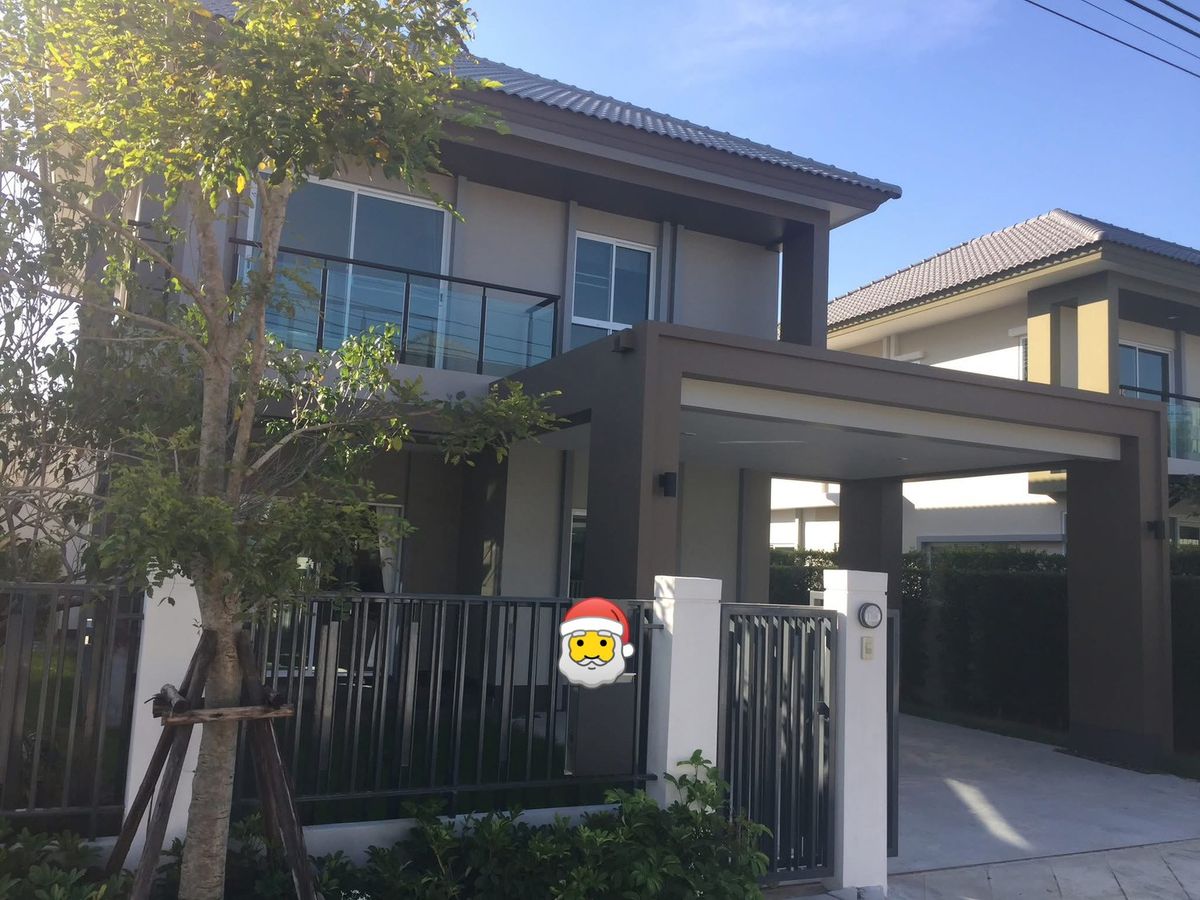 For RentHouseRama5, Ratchapruek, Bangkruai : 🏡 #Forrent, a complete decorated house, ready to stay on the main road, project: Chuan Chuen Grand Ratchaphruek - Rama 5 💰 Rent only 45,000 baht/month