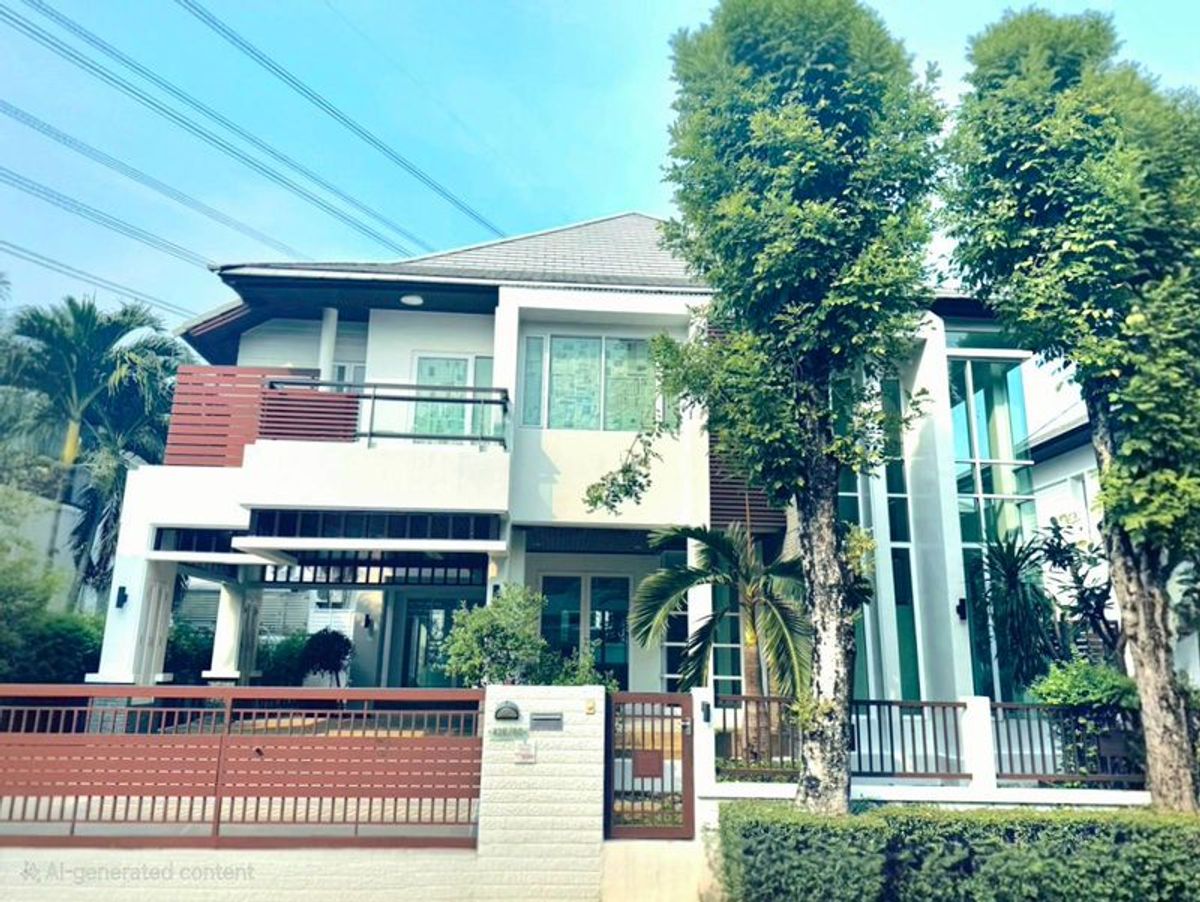 ขายบ้านบางนา แบริ่ง ลาซาล : ขาย หมู่บ้าน Blue Lagoon 1 บางนา-วงแหวน ขนาด 80.5 ตารางวา 3 ห้องนอน 3 ห้องน้ำ ถนนกาญจนาภิเษก แขวงดอกไหม เขตประเวศ กรุงเทพมหานคร